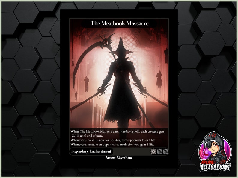 The Meathook Massacre Full Art Custom Card Etsy