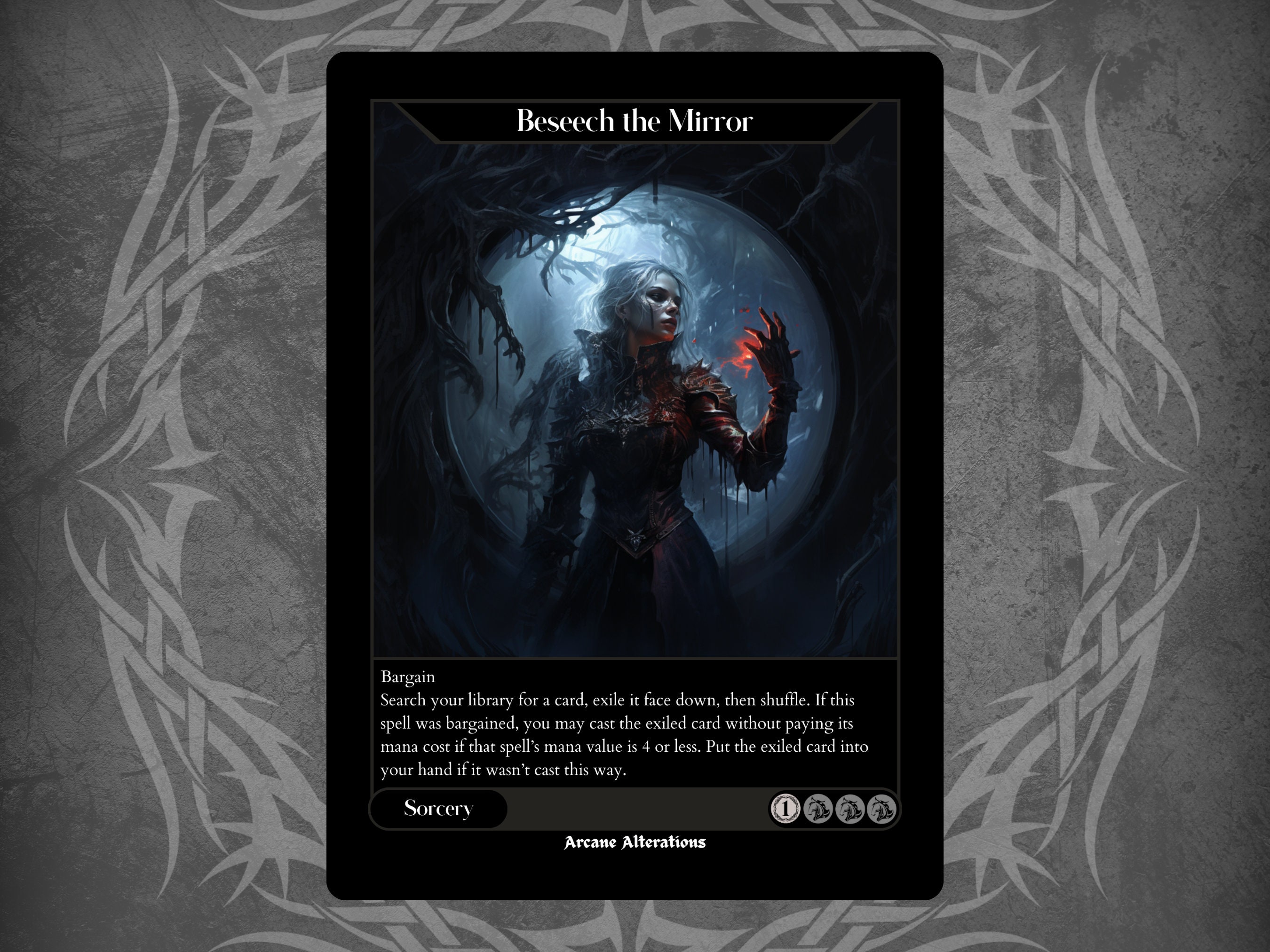 Beseech the Mirror - Full Art Custom Card - Etsy
