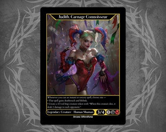 Judith, Carnage Connoisseur - Full Art Custom Card