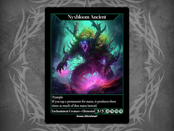Nyxbloom Ancient - Full Art Custom Card - Etsy Israel