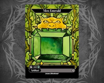 Mox Emerald - Proxy Full Art Custom Card