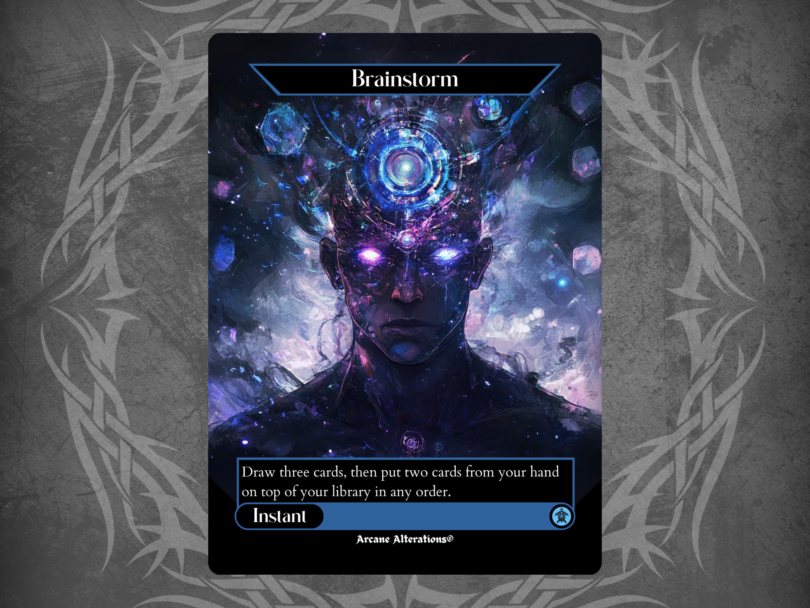 Brainstorm - Proxy Full Art Custom Card - Etsy Hong Kong