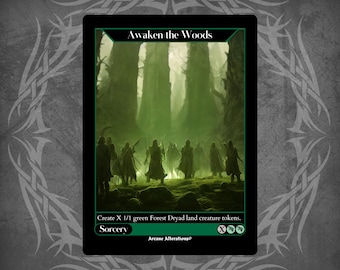 Awaken the Woods - Full Art Custom Card