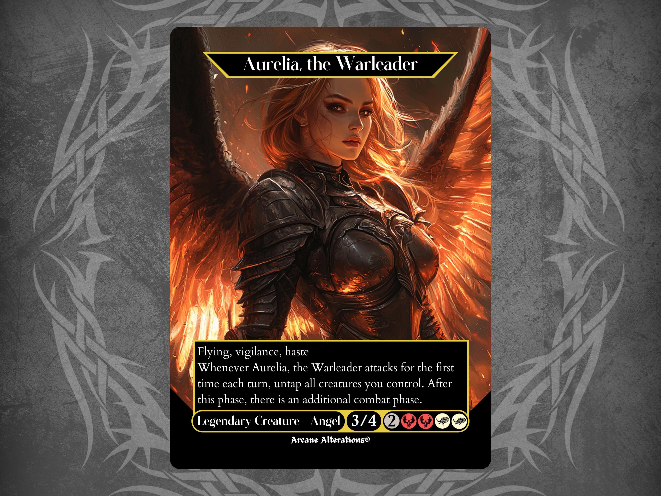 Aurelia, the Warleader - Proxy Full Art Custom Card - Etsy