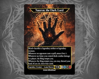 Sauron, the Dark Lord - Proxy Full Art Custom Card