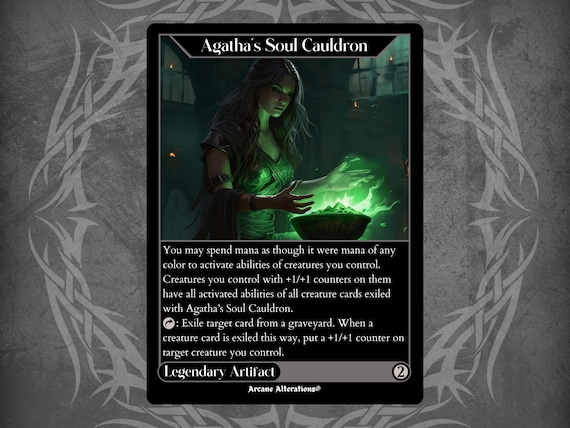 Agatha's Soul Cauldron - Full Art Custom Card - Etsy