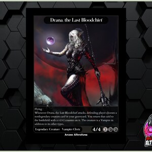 Drana, the Last Bloodchief - Full Art Custom Card