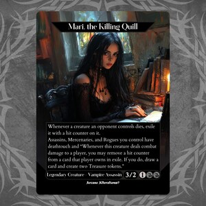Mari, a pena assassina - Proxy Full Art Custom Card