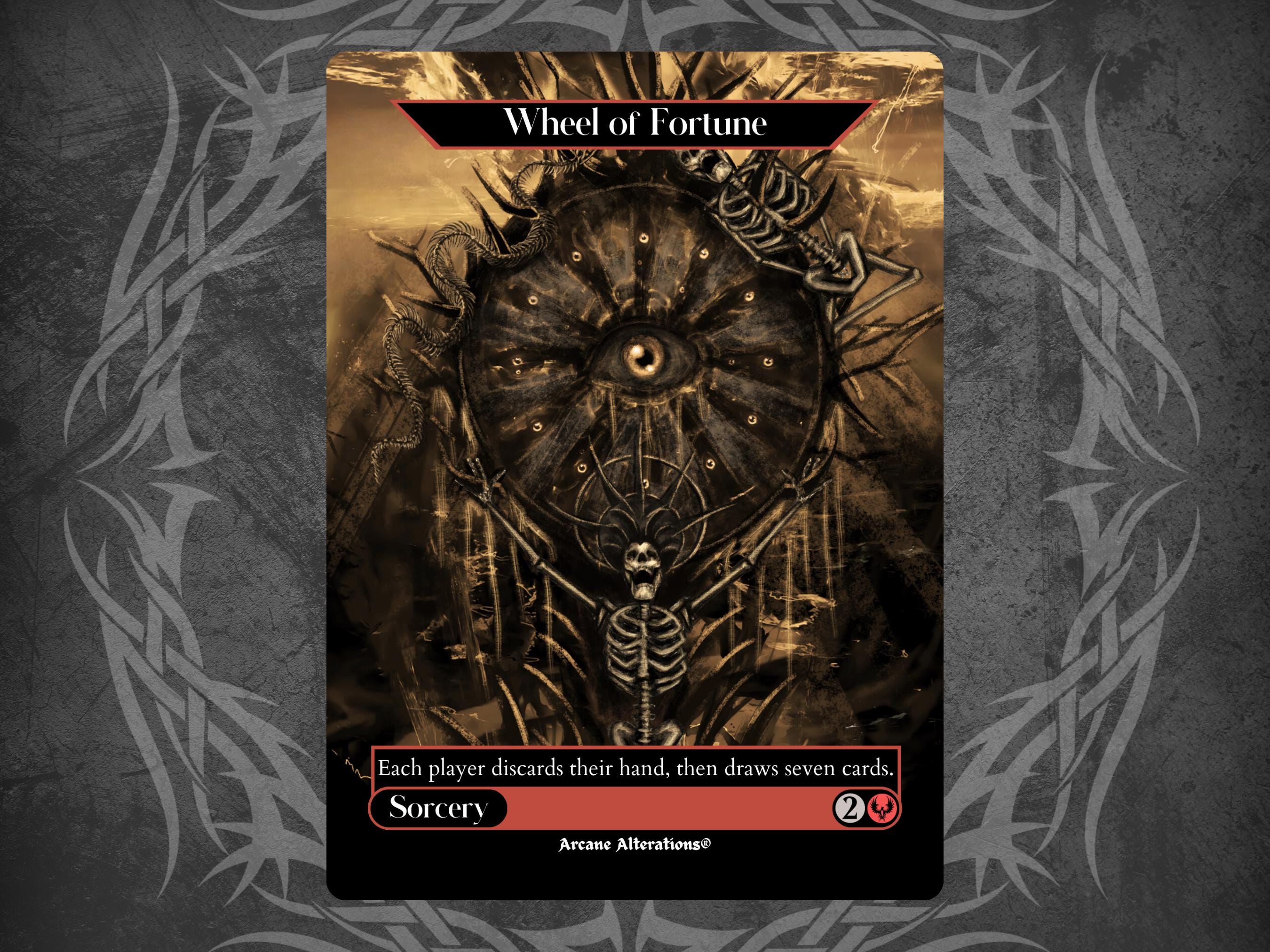 Wheel of Fortune - Proxy Full Art Custom Card - Etsy Israel