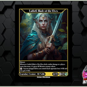 Lathril, Blade of the Elves - Full Art Custom Card