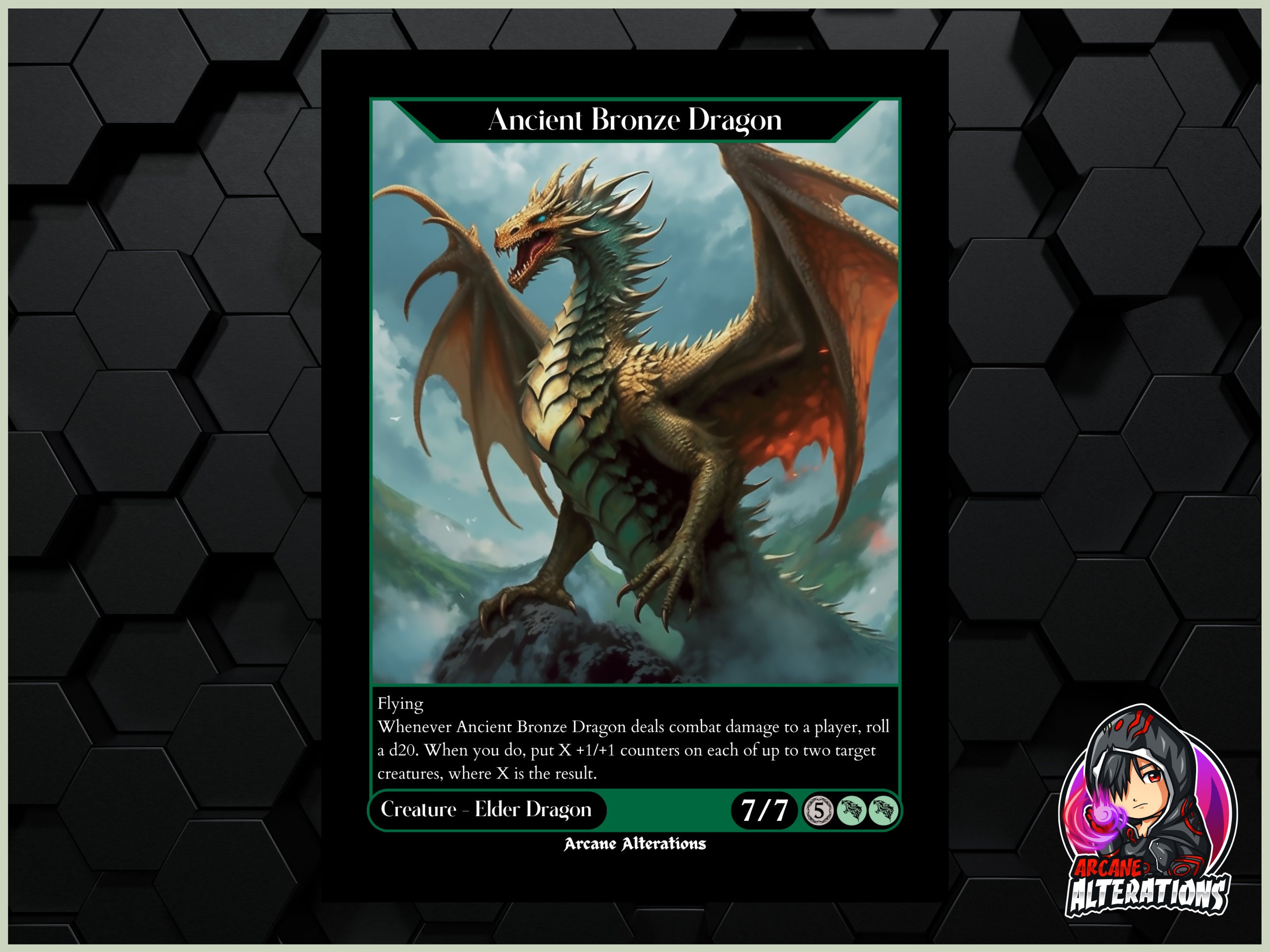 Ancient Bronze Dragon Full Art Custom Card - Etsy