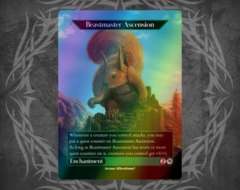Beastmaster Ascension - Proxy Full Art Custom Card - Etsy