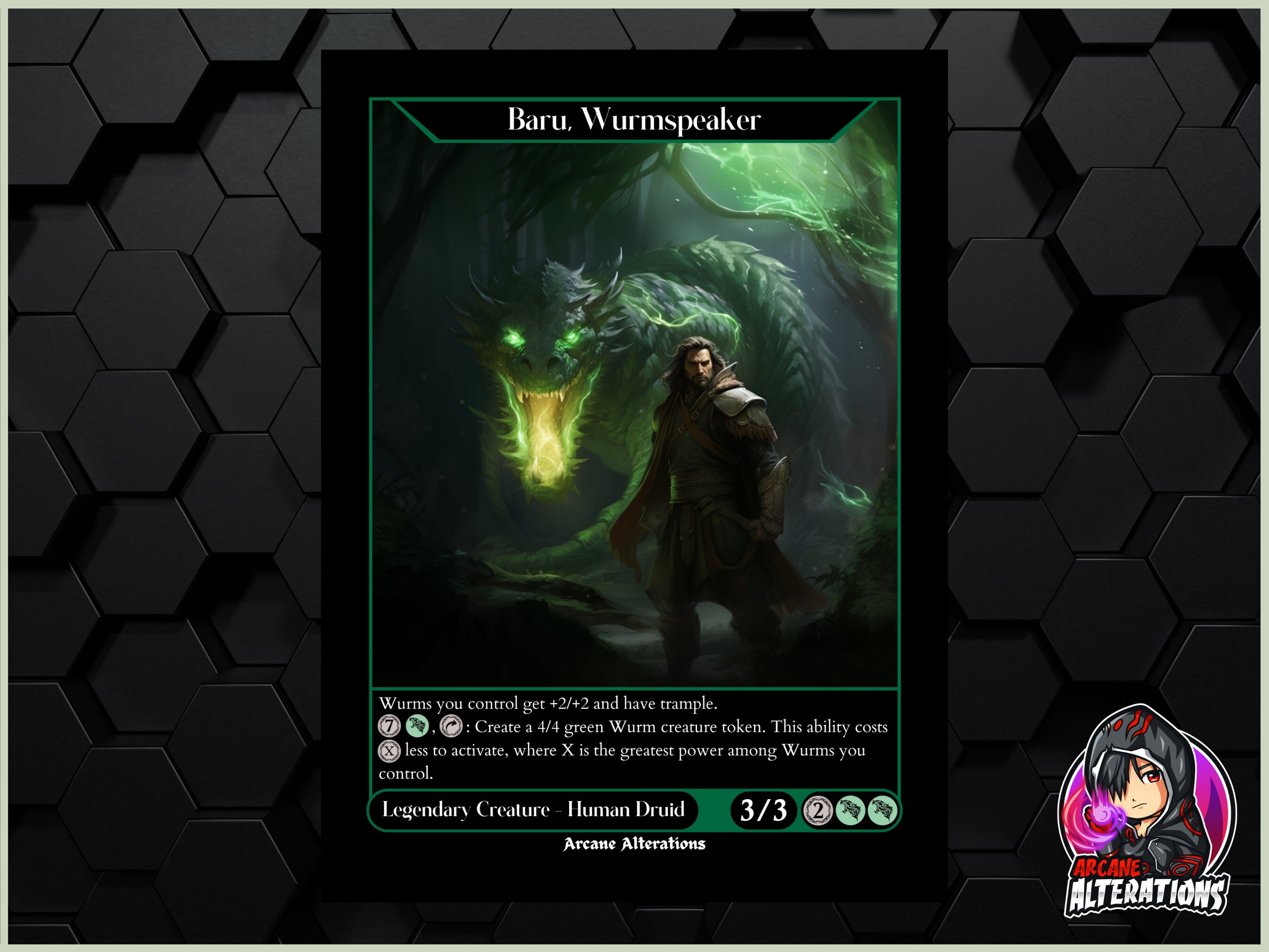 Custom Commander EDH Deck: Wurm Tribal With Baru, Wurmspeaker (100 Cards)