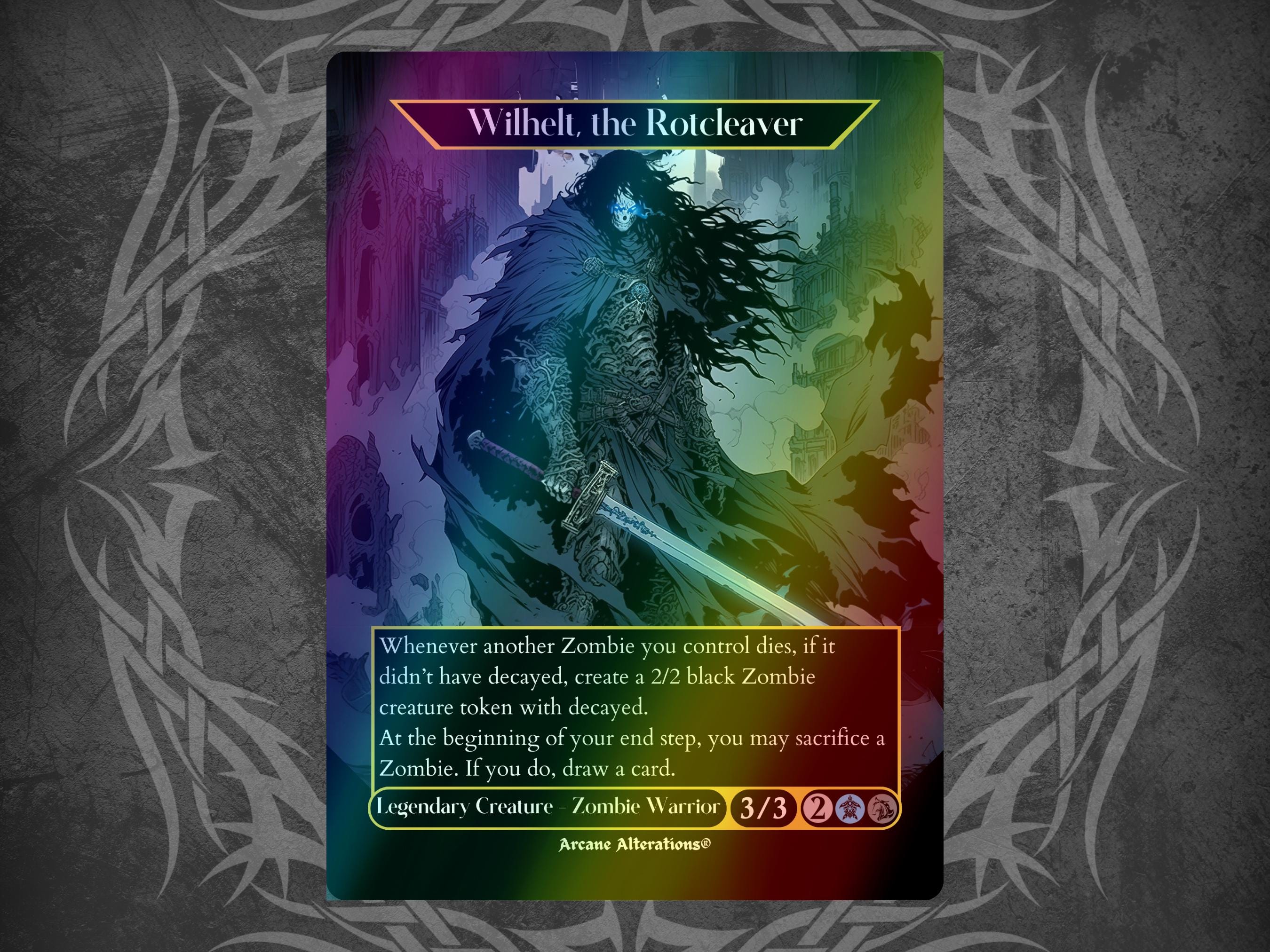 Wilhelt, the Rotcleaver - Proxy Full Art Custom Card - Etsy