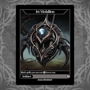 Jet Medallion - Full Art Custom Card - Etsy