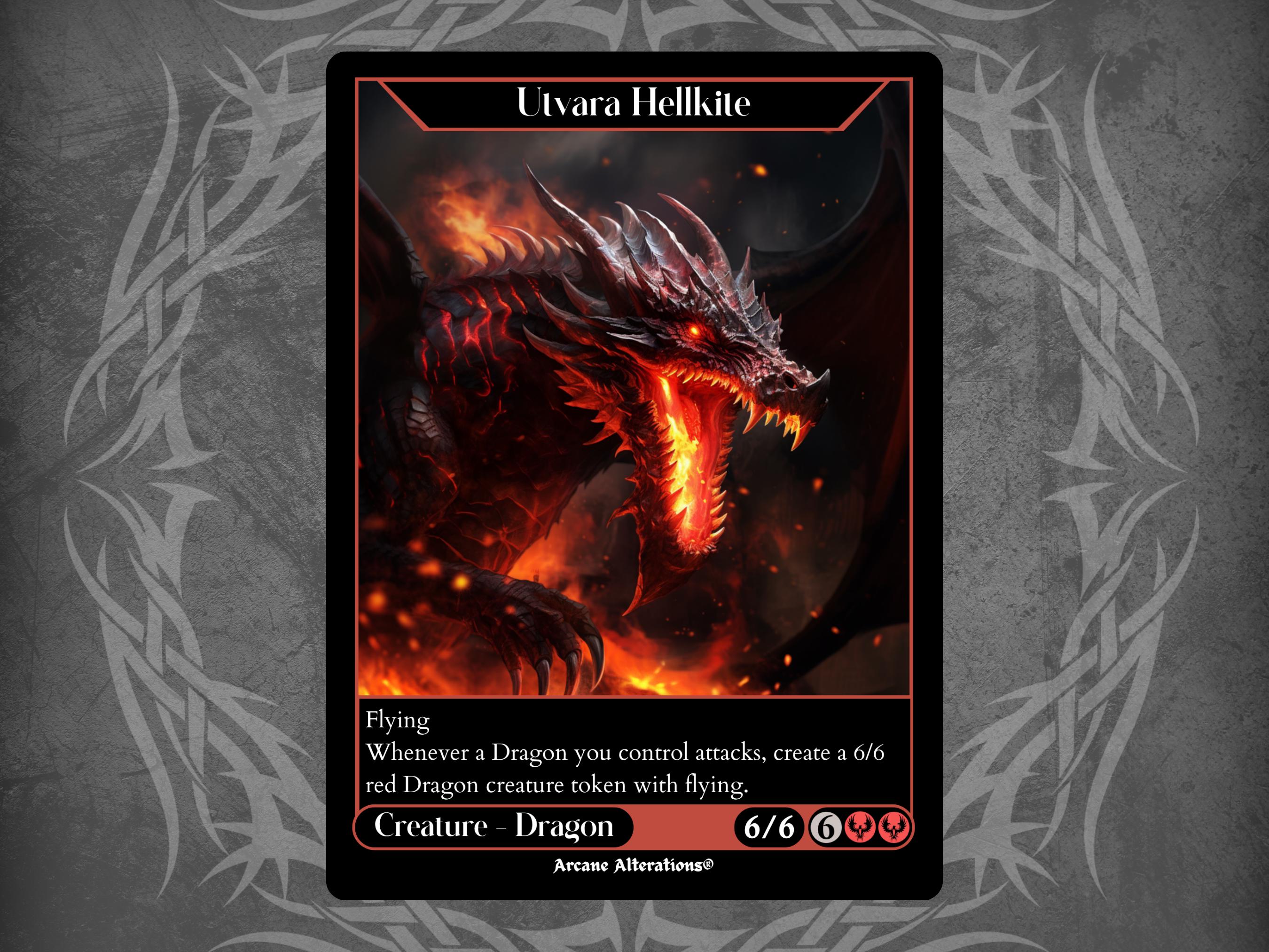 Utvara Hellkite - Full Art Custom Card, image size:2700x2025