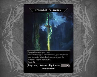 Sword of the Animist - Proxy Full Art Custom Card