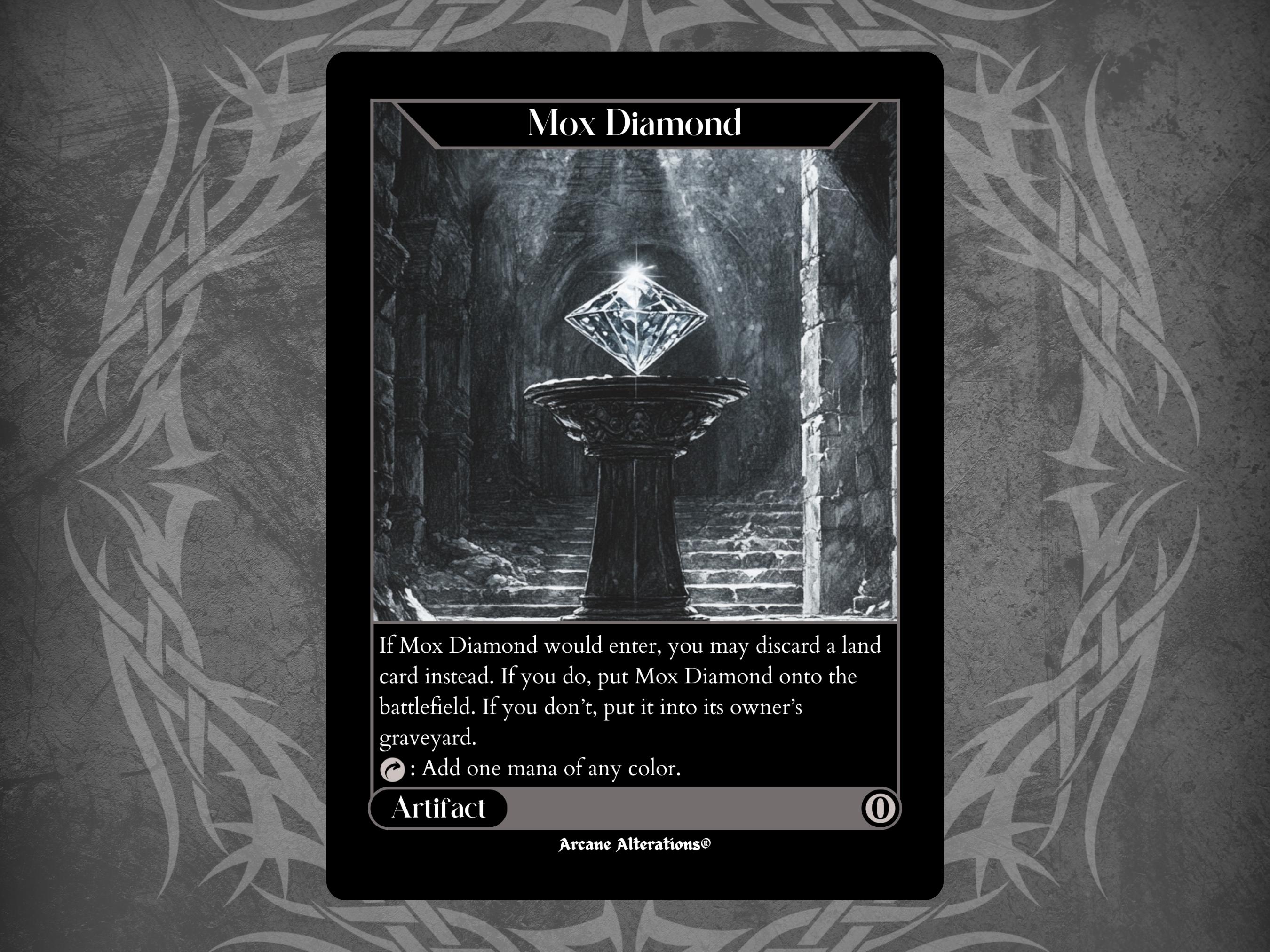 Mox Diamond - Full Art Custom Card - Etsy