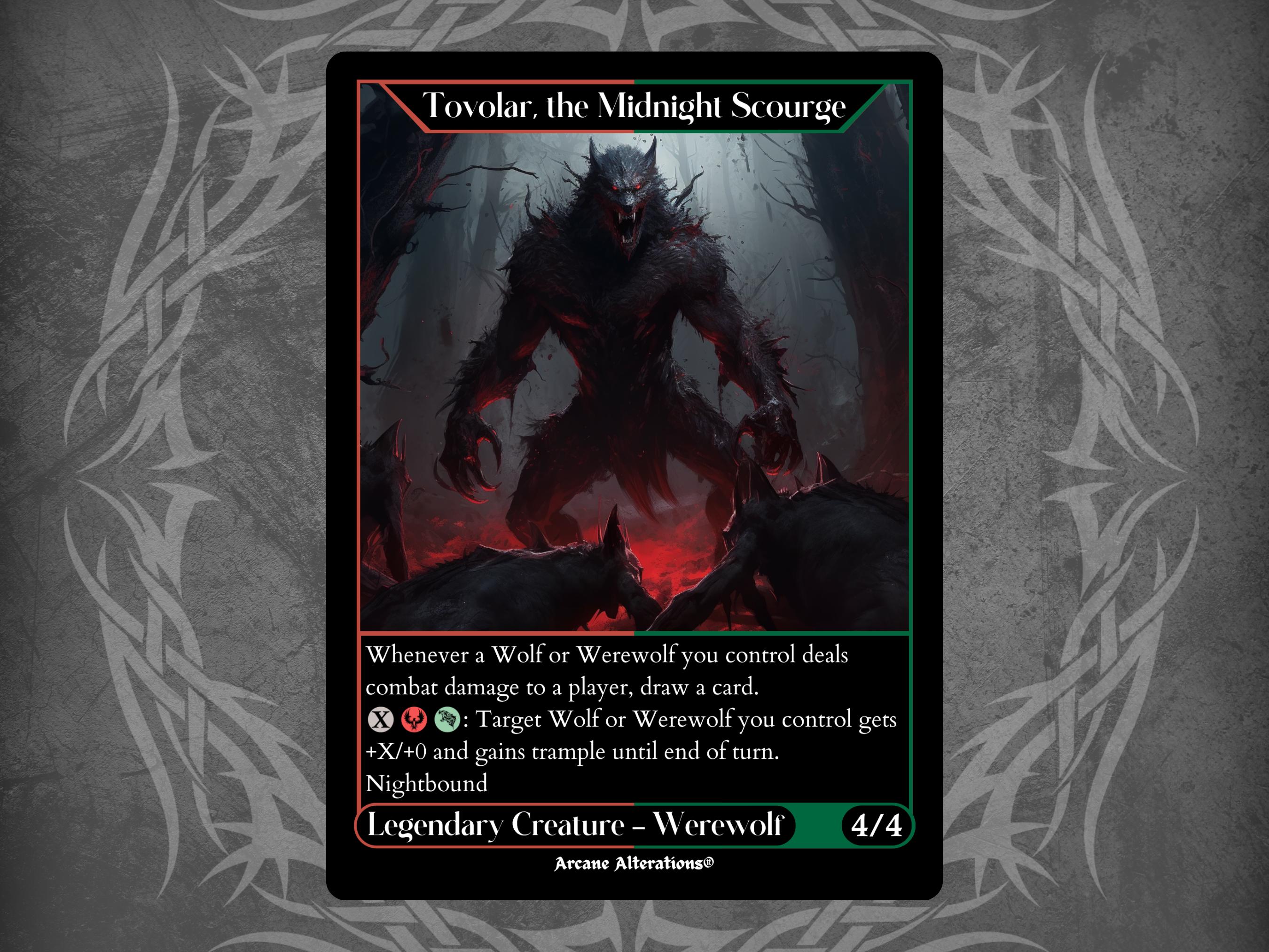 Tovolar, Dire Overlord - Full Art Custom Card - Etsy