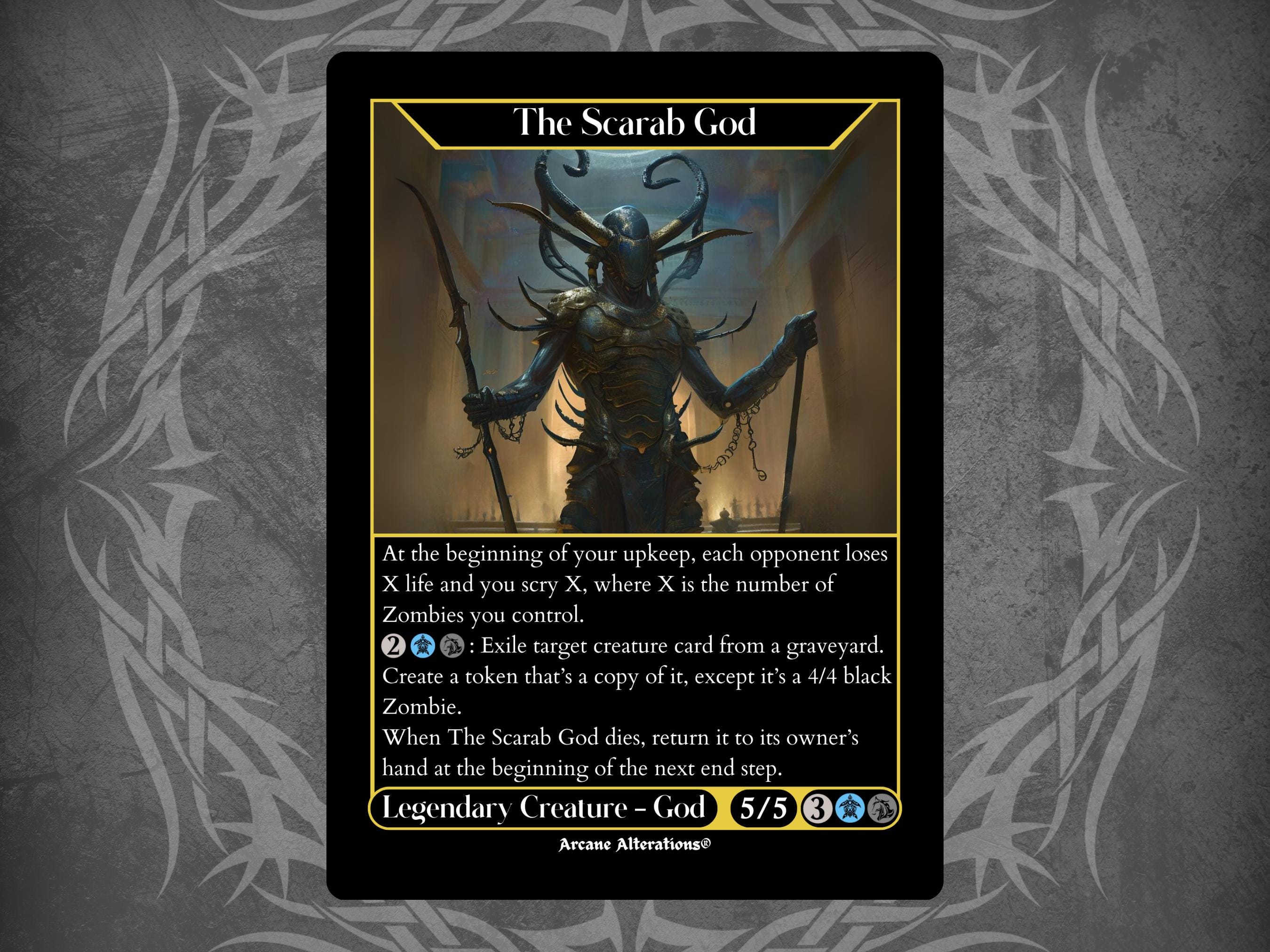 The Scarab God - Full Art Custom Card