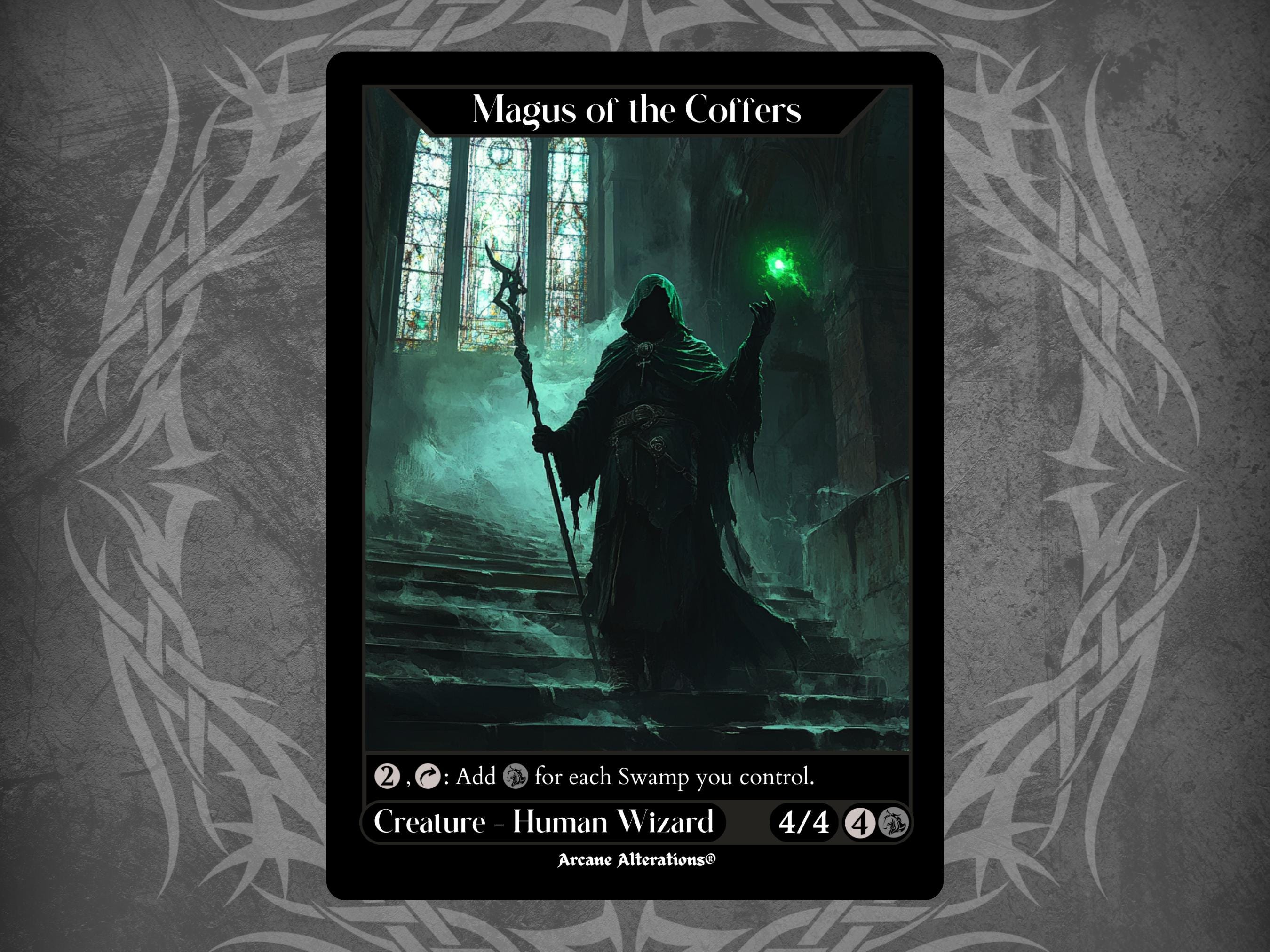 Magus of the Coffers - Proxy Full Art Custom Card - Etsy