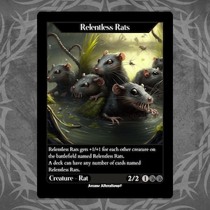 Relentless Rats - Full Art Custom Card