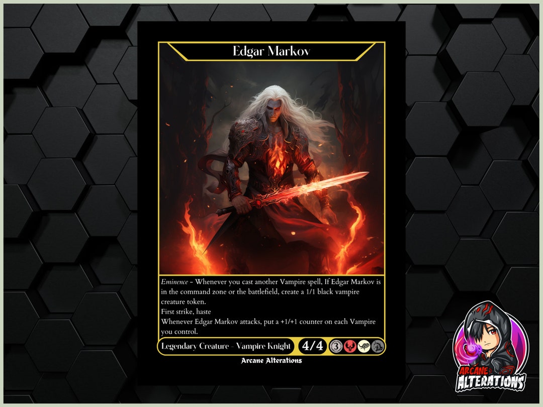 Edgar Markov Full Art Custom Card Etsy