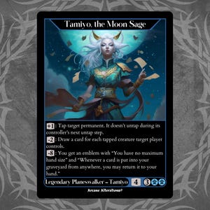 Tamiyo, the Moon Sage - Full Art Custom Card