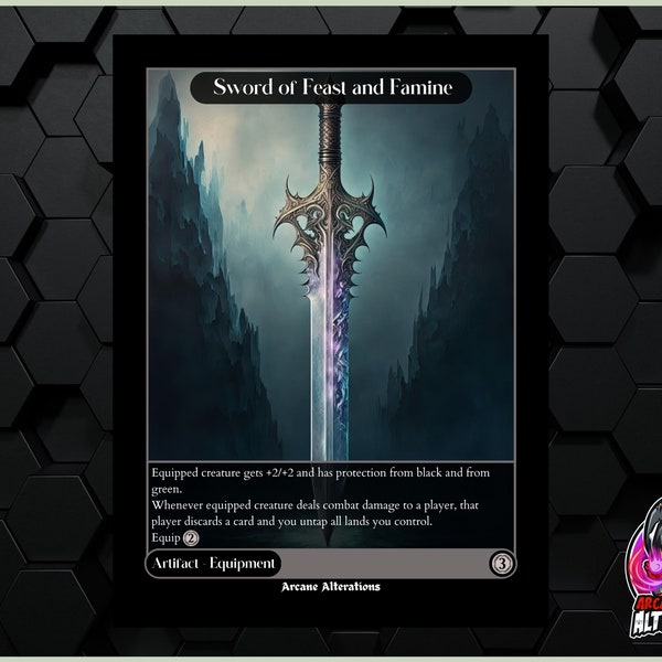 Sword of Feast and Famine - Full Art Custom Card