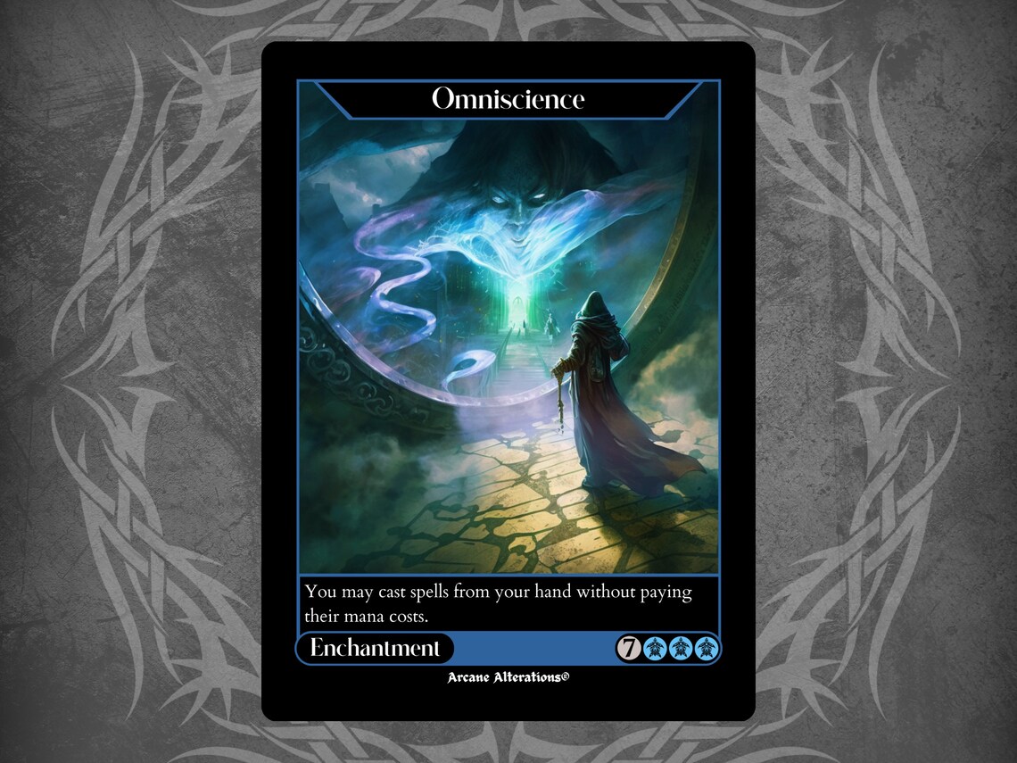 Omniscience - Full Art Custom Card - Etsy