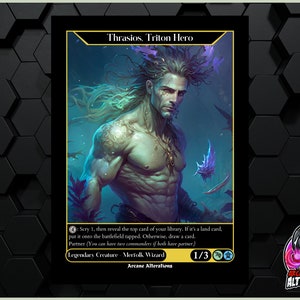 Thrasios, Triton Hero - Full Art Custom Card