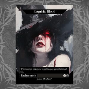 Exquisite Blood - Proxy Full Art Custom Card