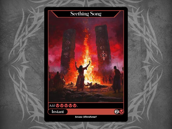 mtg cards like seething song Similar cards to Seething Song
