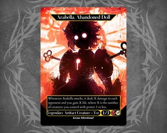 MTG Arabella Abandoned Doll Foil W/ Borders Regular Signed #24 No