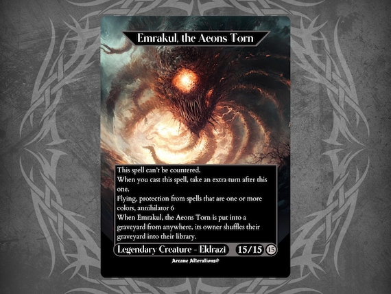 Emrakul, the Aeons Torn - Proxy Full Art Custom Card - Etsy