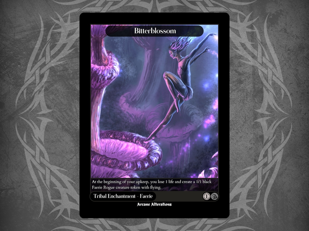 Bitterblossom - Full Art Custom Card - Etsy