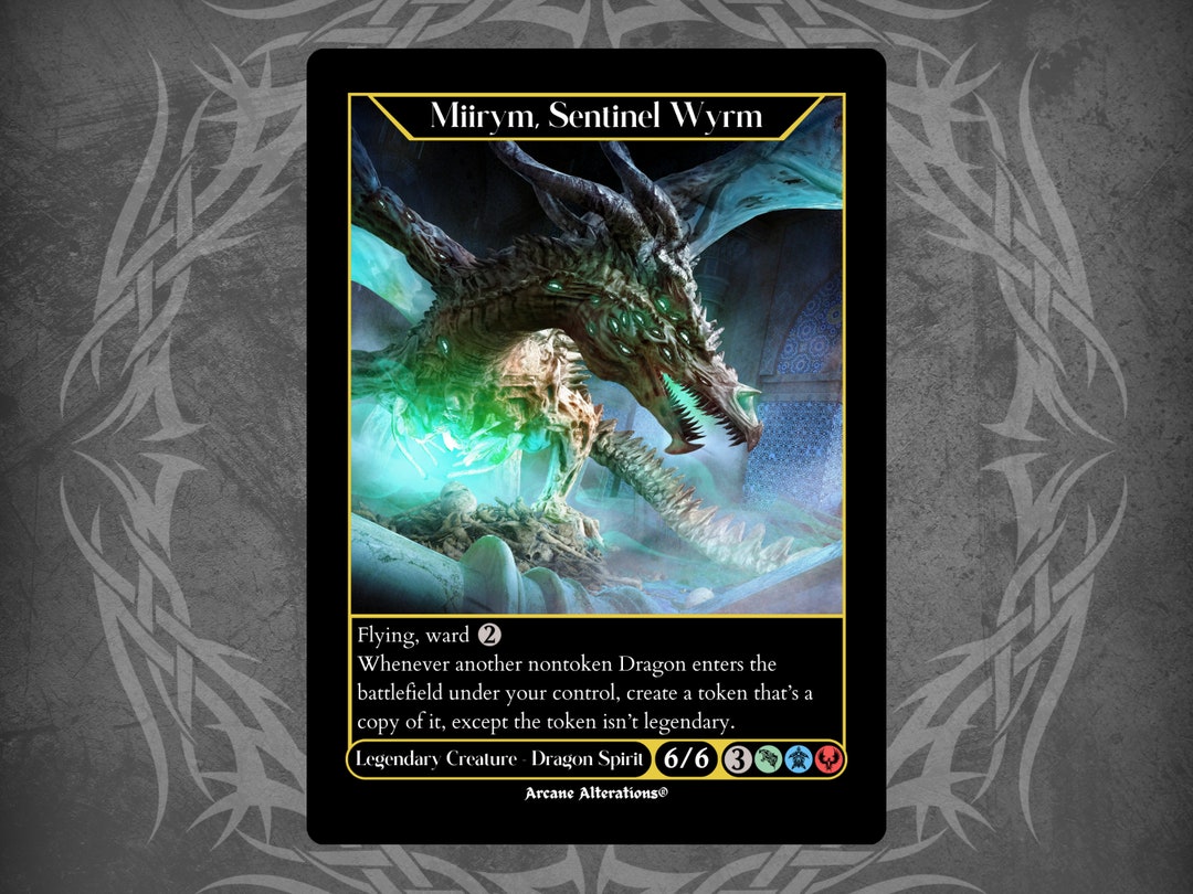 Miirym, Sentinel Wyrm - Full Art Custom Card - Etsy