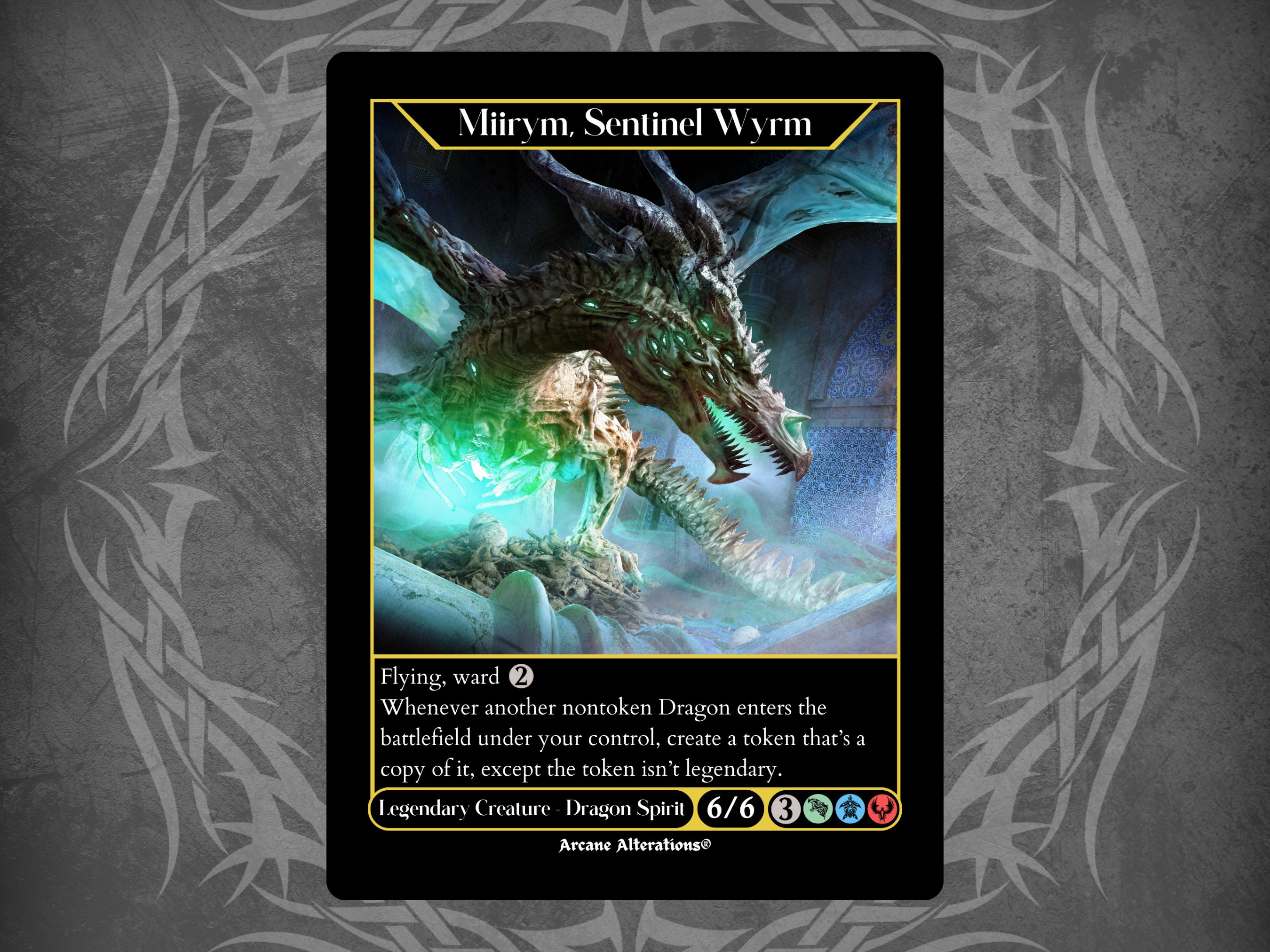 Miirym, Sentinel Wyrm - Full Art Custom Card - Etsy
