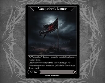 mtg cards like vanquisher's banner [251] [Ixalan] [Foil]  Face to Face Games Whenever you cast a creature spell of the chosen type Vanquisher's Banner (Card) | EDHREC