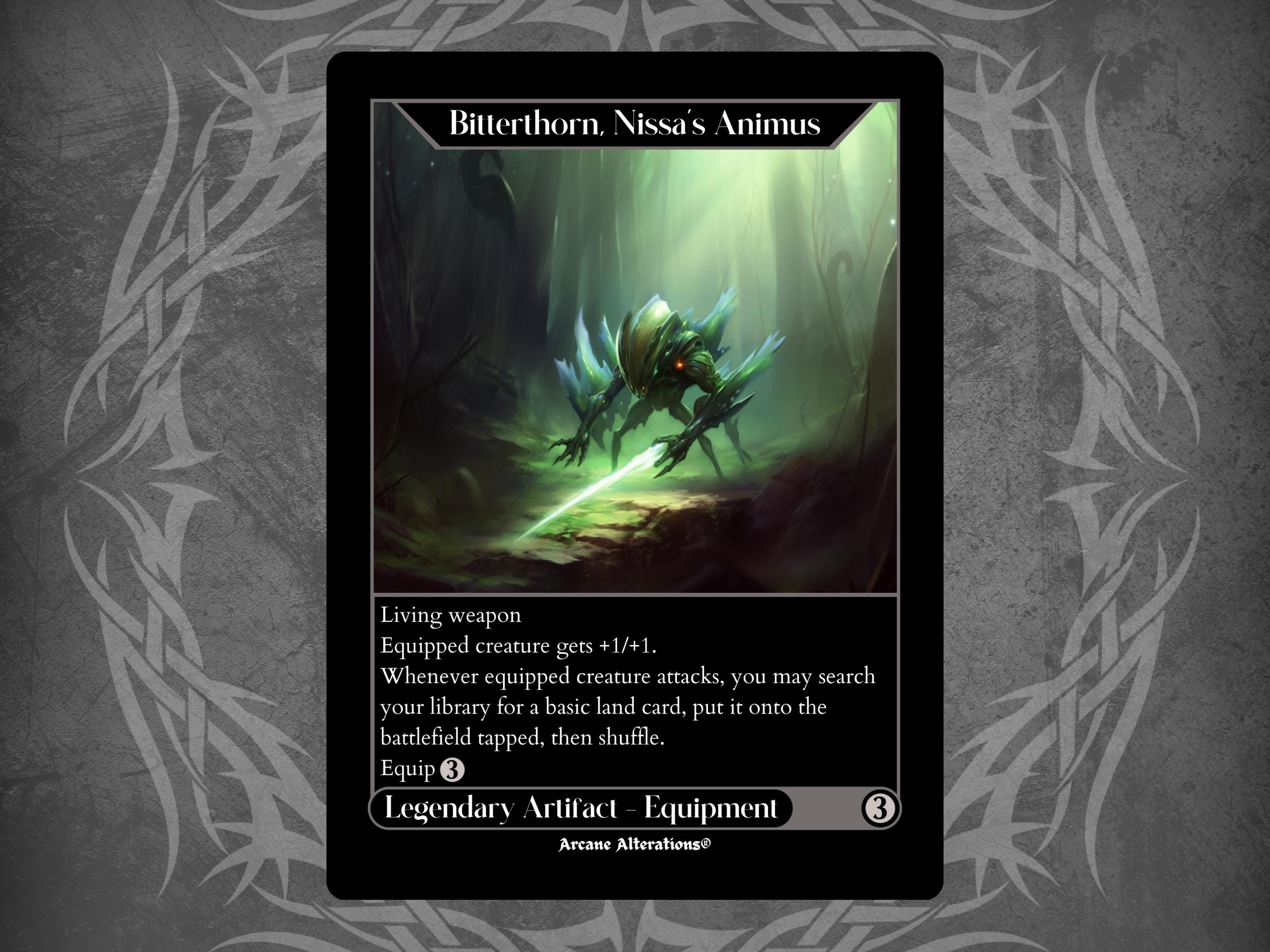 Bitterthorn, Nissa's Animus - Full Art Custom Card - Etsy