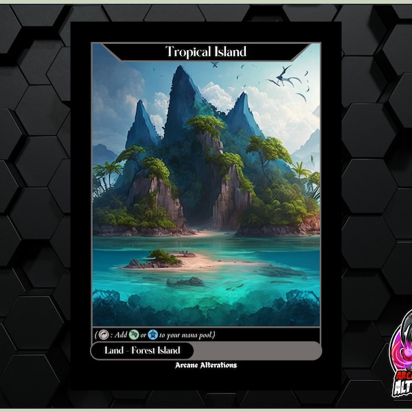 Tropical Island - Full Art Custom Card