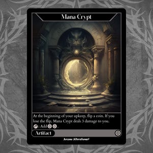 Cripta de Maná - Tarjeta personalizada con arte completo