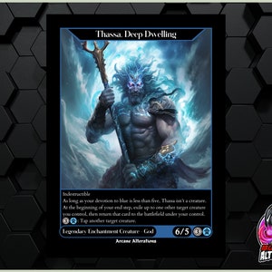 Thassa, Deep-Dwelling - Full Art Custom Card
