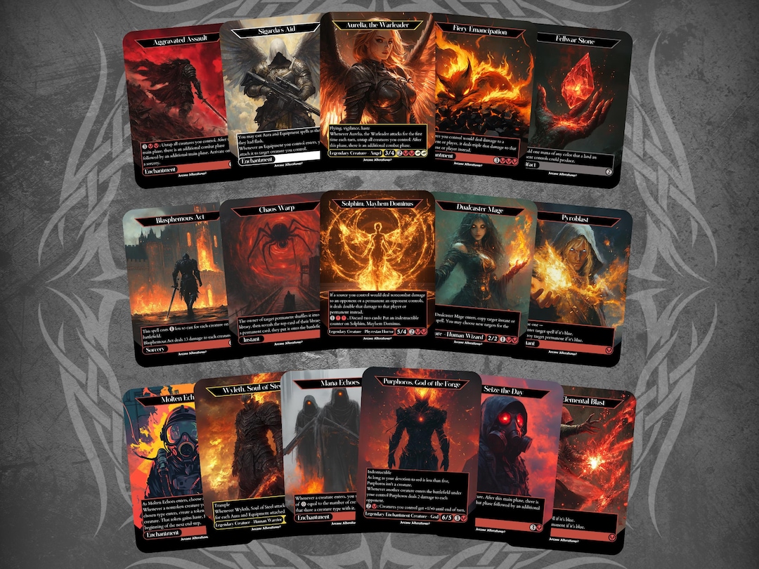 Fiery Emancipation - Proxy Full Art Custom Card - Etsy
