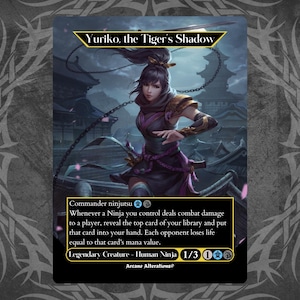 Yuriko, the Tiger&#39;s Shadow - Proxy Full Art Custom Card
