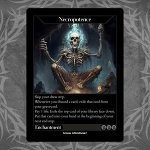 ネクロポーテンス / Necropotence アートプリント おまけ付き ネクロポーテンス / Necropotence アートプリント おまけ付き