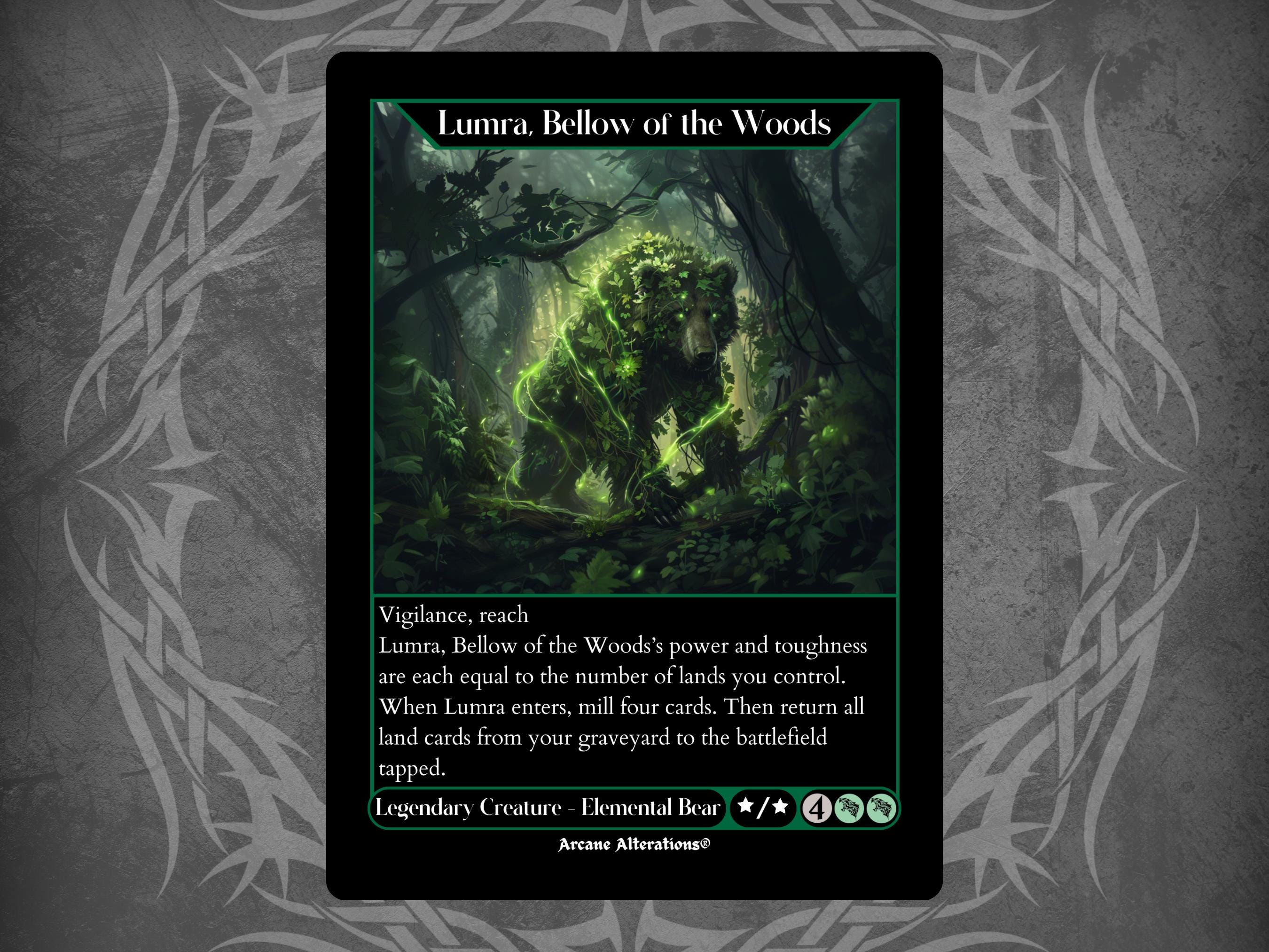 Lumra, Bellow of the Woods - Full Art Custom Card - Etsy
