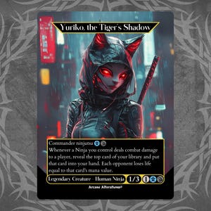Yuriko, the Tiger&#39;s Shadow - Proxy Full Art Custom Card