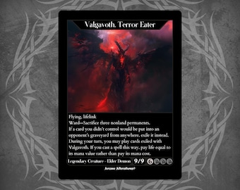 mtg valgavoth terror eater commander deck Ultimate Guard Omnihive 1000+ Duskmourn If you cast a spell this way Valgavoth Terror Eater Commander Deck