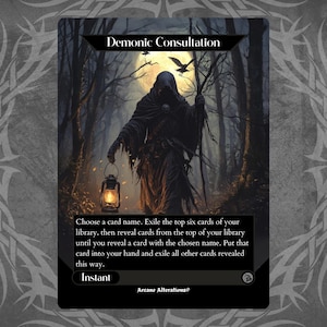 Konsultacja Demoniczna - Karta Proxy Full Art Custom